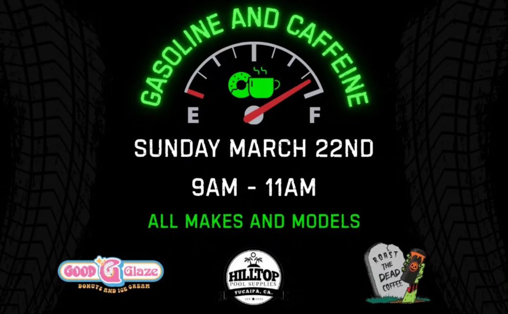 Unstabled Gasoline and Cafeine Cars and Coffee partial flyer March 2026